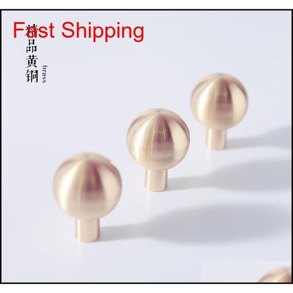 

ball shape brushed solid brass gold cabinet knob furniture dresser kitchen cupboard drawer knob pull handle furniture h qylpsm bdenet