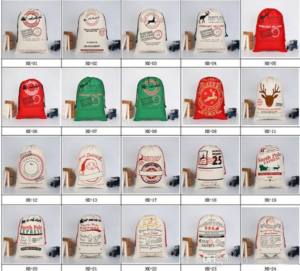 

with large canvas monogrammable santa bag claus drawstring reindeers monogramable christmas gifts sack bags