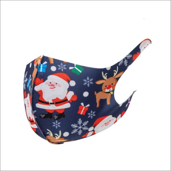

xmas happy new year printed fashion face masks anti dust snowflake christmas mouth cover washable reusable des