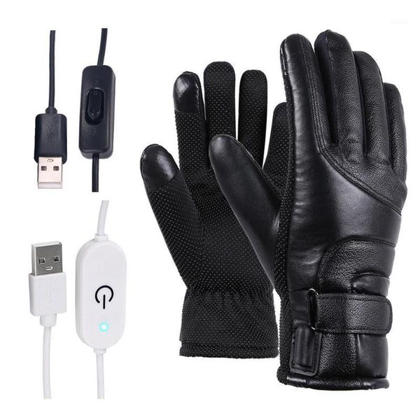 

winter warm electric heated gloves windproof cycling riding skiing heating gloves usb powered for men women1