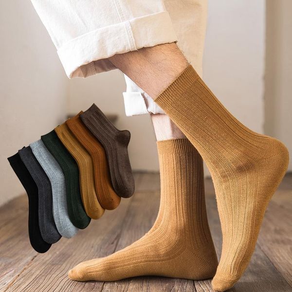 

salina men's socks winter and spring short tube new year solid color pattern mercerized wool leisure sports comfortable bbyroj, Black