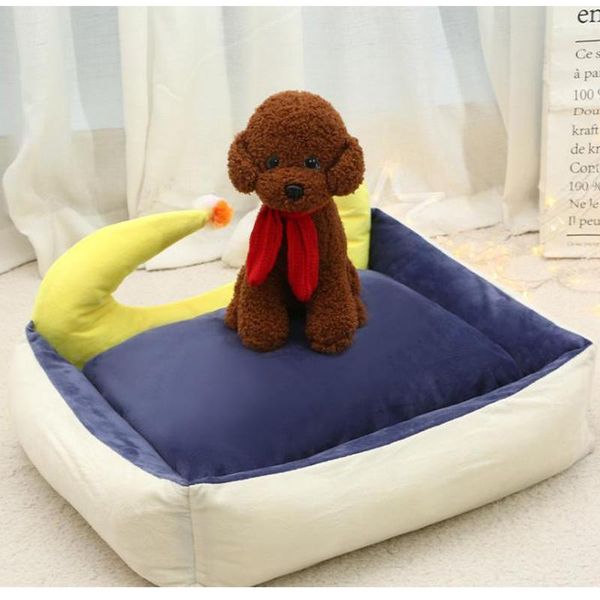 

small animals bed mat removable cushion mattress for cats puppy dogs bichion schnauzer moon shape dog house sleep kennel1