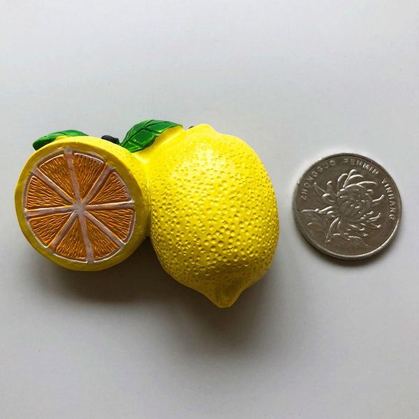 

creative 3d свежие фрукты холодильник магнитные наклейки магнитные пищевые украшения комнаты сосна лимона вишневый холодильник магниты подар