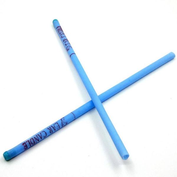 

50pcs/lot blue ear candle ear cleaner ear cleaner wax removal candles treatment care healthy hollow cone indian co bbygnd