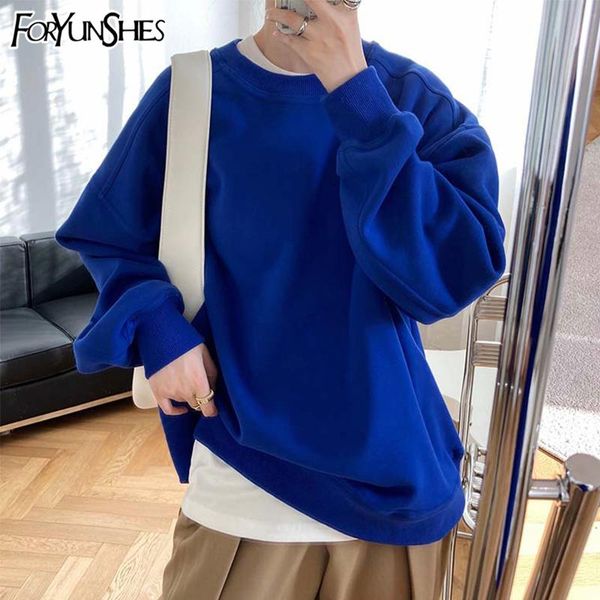 

women's hoodies & sweatshirts foryunshes 2021 autumn winter clothes women fleece vintage loose casual thick warm brown pullover beige b, Black