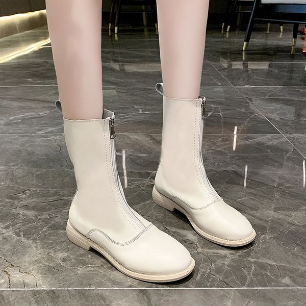 

2020 autumn early winter shoes women boots fashion ladies boots black white casual woman footwear a2664 #ob4h