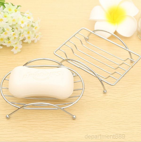 

new stainless steel holder drain soap dish tray fashion brief bathroom accessories square & oval styles owf1694