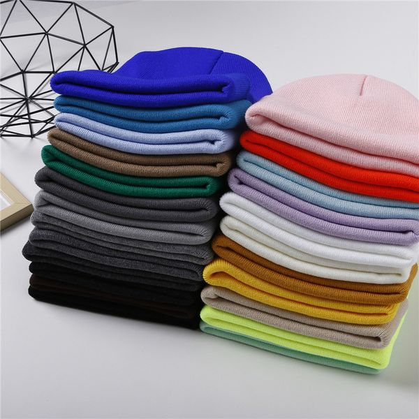 

new fashion woman knitted hat candy color soft hip hop hats outdoor warm ski cap a3114i7r