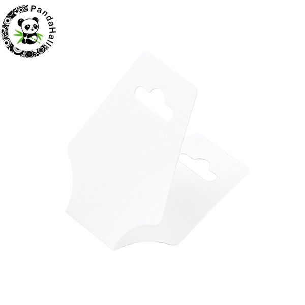 

50pcs white necklace jewellery displays cards cardboard tags 124x51mm