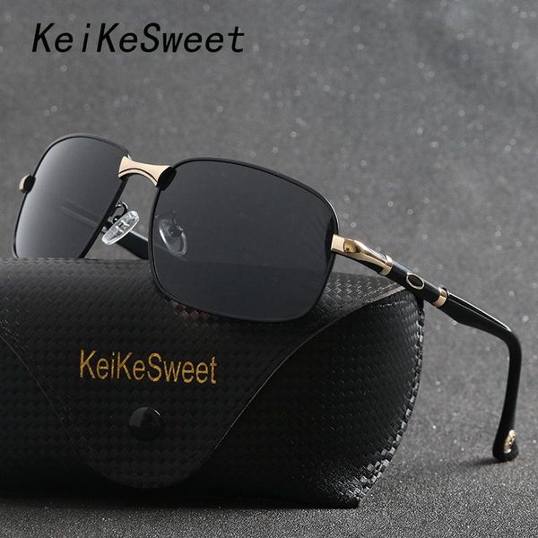 

sunglasses keikesweet polarized brand designer driving rays uv400 men outdoor fishing male sun glasses vintage eyewear, White;black