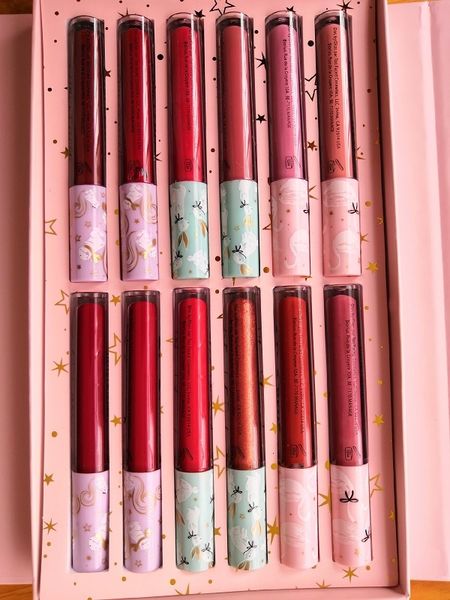 

12-color 2020 new gift box lip colors christmas gifts delivery