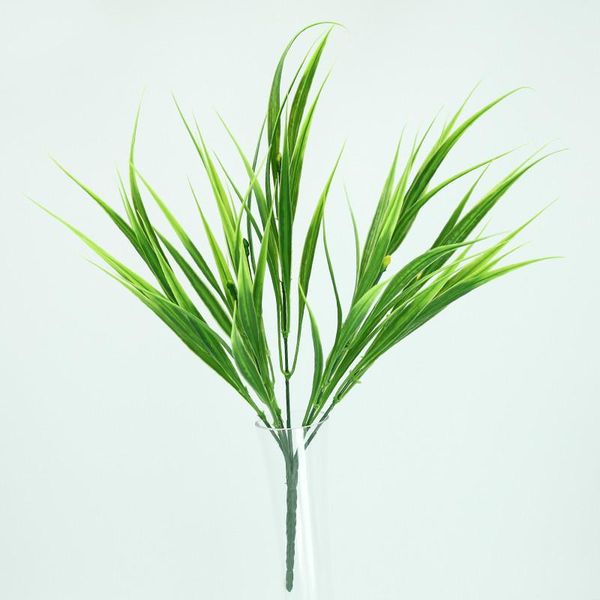 

decorative flowers & wreaths 1pc green imitation plastic artificial grass leaves plant for home wedding decoration clover plants pography pr