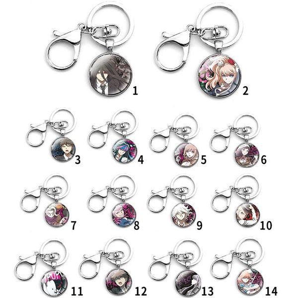 

keychains 2021 danganronpa: trigger happy acrylic keychain keyring cosplay anime gifts, Silver