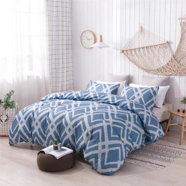 

bedding sets bed set bedclothes quilt cover + pillow case nordic duvet printing home comforter  king1