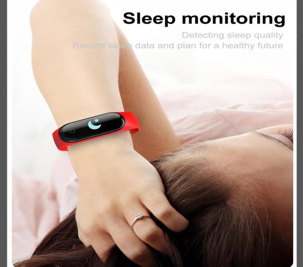 

m4 smart band wristband blood pressure heart rate monitor pedometer sports bracelet pedometer sports bracelet sqcura pingtoy