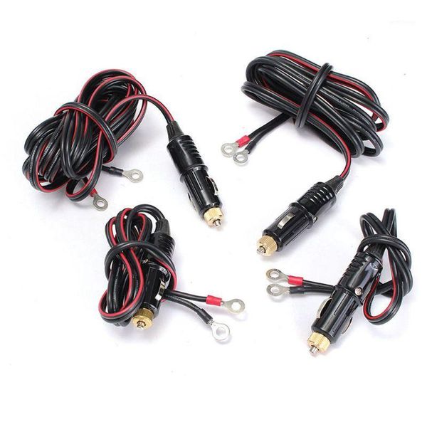 

car male plug cigarette lighter socket plug 12v/24v/48v connector adapter power supply cord with 60cm/1m/2m/3m cable1