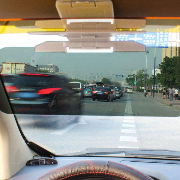 

anti glare mirror for day and night use in summer, Black