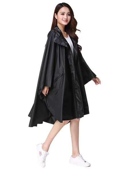 

freesmily женская мода плащ водонепроницаемый poncho накидливый плащ легкий портативный проездной проездной пробный пробный просмотр образцо