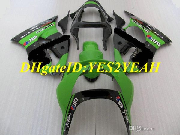 Özel Motosiklet Kawasaki Ninja ZX6R 636 98 99 ZX için 6R 1998 1999 ABS Yeşil Parlak Siyah Periyanlar Set + Hediyeler KP04