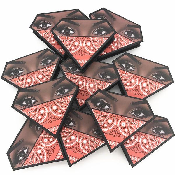 

wholesale eyelash box packaging 25mm mink lashes bulk mink eyelashes diamond shape mask box eyelashes packaging false lashesbulk wmtrwt