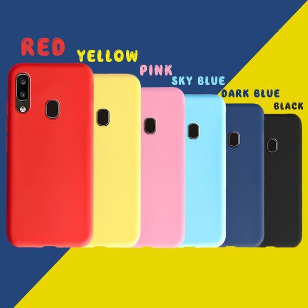 

for samsung galaxy a30 case a 30 case soft tpu solid candy color sile phone cases for samsung sm-a305f a305 a3 jllxiw