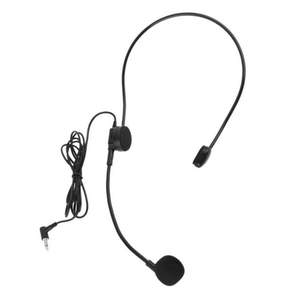 

3.5mm wired microphone head wear guide condenser mic for loudspeaker tour guide a9lc