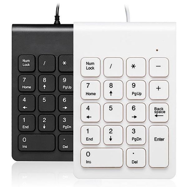 

mini usb wired numeric keypad numpad 18 keys digital keyboard for accounting teller lapwindows android notebook tablets pc