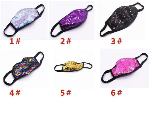

ice silk style 6 sequin fashion mask sunscreen dustproof breathable cotton cloth can be washed and reused xd23653 home2005 a