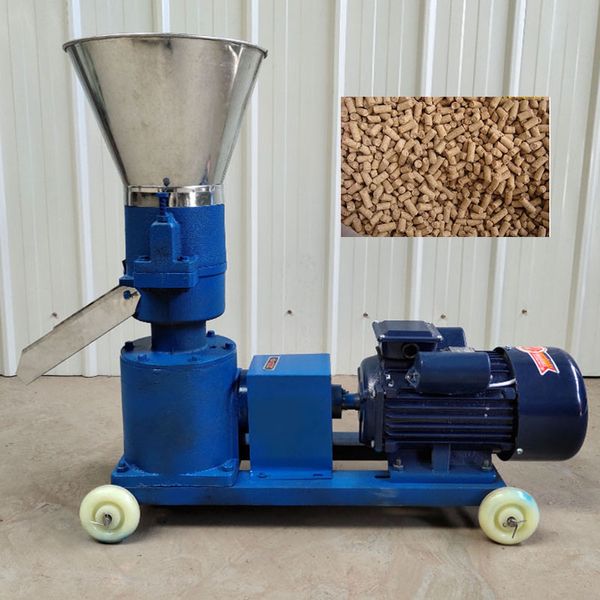 

kl-150 agricultural 120 kg/h feed pellet mill poultry chicken feed pellet machine biomass pelletizer 220v/380v