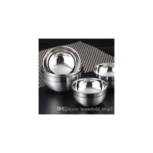 

rice bowls double layer stainless steel bowls child anti-insulatation bowl child soup bowl w sqcbjy item_home
