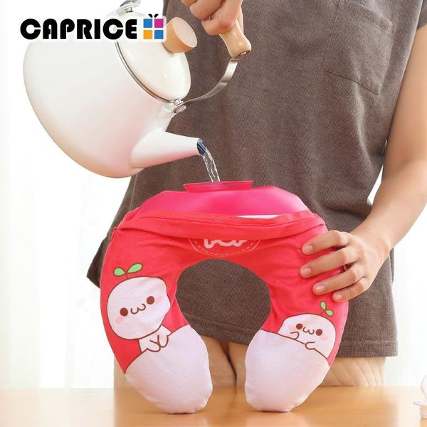 

утолщение резиновой горячей воды сумка u формы шеи утепленные рукой подушка зимняя бутылка termofor gumoowy милый подарок bp uxz wmtqjq ptho