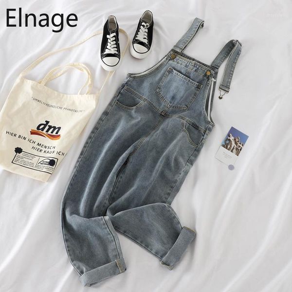 

women's jeans korean loose overalls high waist harlan pants denim vintage long casual women spring autumn streetwear 2021 1, Blue