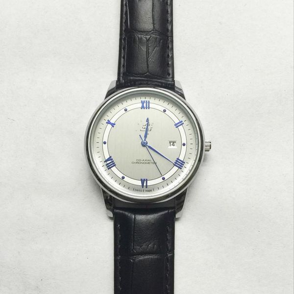 

men's and women's watch quartz belt calendar fashion watch, Slivery;brown