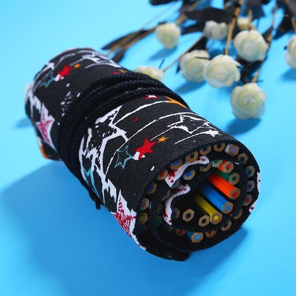 

pencil case trousse scolaire 36/48/72 holes school etui kawaii canvas large capacity kalem kutusu newme box ferace cartuchera1
