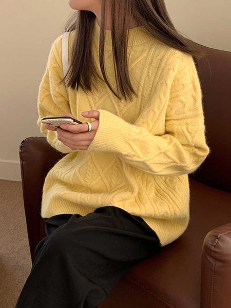

autumn and winter new korean loose outer wear women's idle style pullover long sleeve ins sweater, White;black