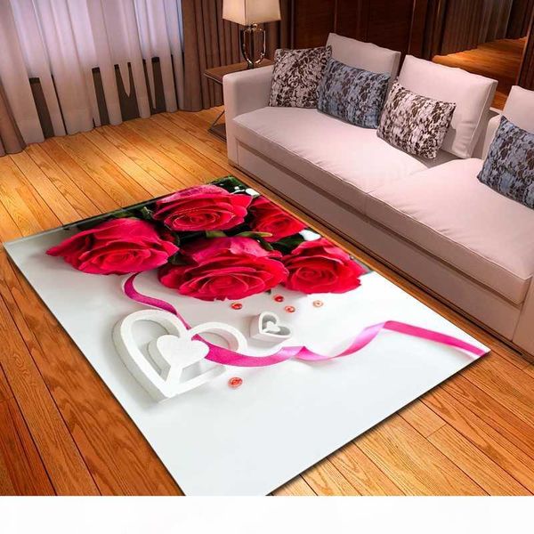 

romantic valentine's day corridor carpet soft anti-slip bedroom bedside balcony area rug home decor living room carpet