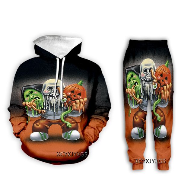 Dos desenhos animados New Men / Womens Garbage Pail Kid engraçado 3D Imprimir Moda Casual Hoodies / Sweatpants Hip Hop Fatos Z23