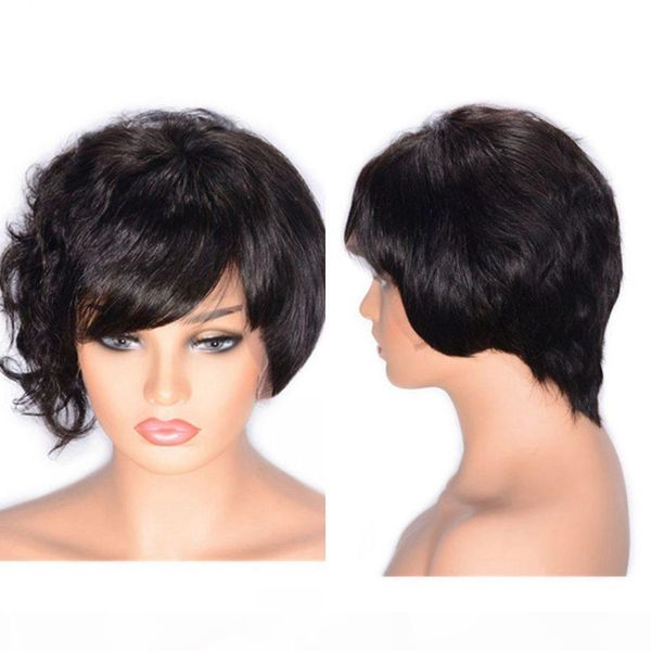 

glueless lace front wig indian curly lace wig natural color human hair wigs bleached knots with baby hair, Black;brown