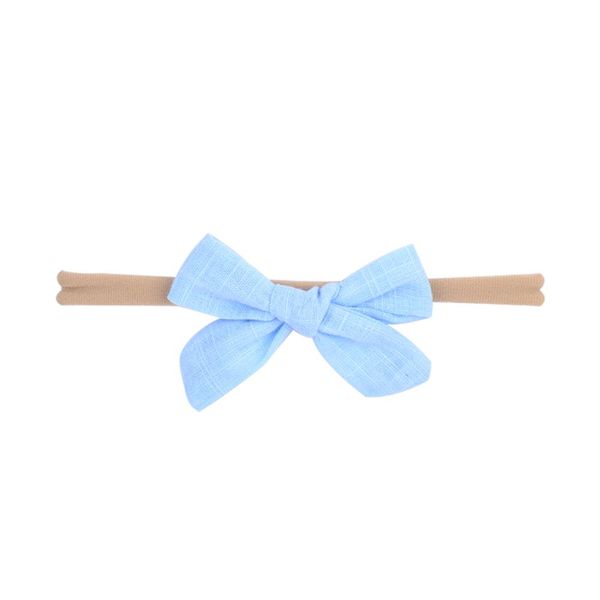 

newborn kids small mini grosgrain ribbon bow tie headband girls diy elastic thin head bandsturban headwear hair accessories q sqctnv