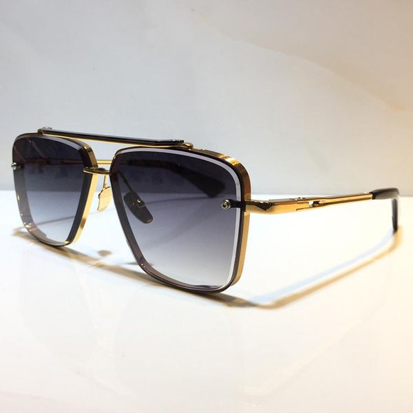 

men popular model m six sunglasses metal vintage fashion style sunglasses square frameless uv 400 lens come with package classical style, White;black
