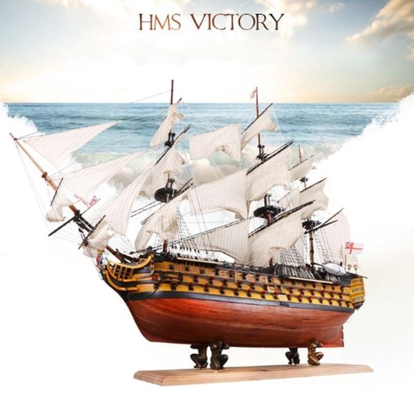 

diy handmade assembly ship 21" wooden sailing boat model kit ship handmade assembly decoration gift for children boy y200428