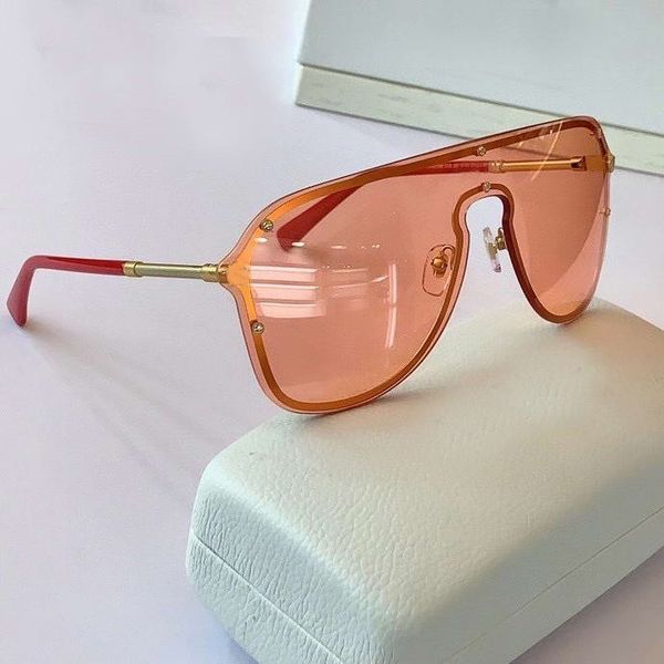 

fashion shield pilot sunglasses 2180 pink lenses sun glasses rimless sunglasses quality, White;black