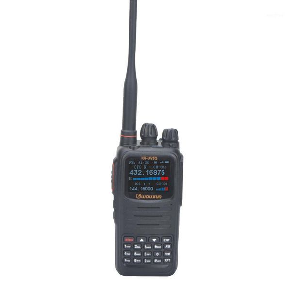 

wouxun kg-uv3q analogue uv dual band walkie talkie vhf 10w uhf 8w high power talkie walkie roger two way radio fm1