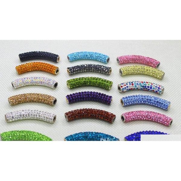 

wholesale 20pcs/lot beautiful tube big hole beads diy jewelry making ljyjb, Silver