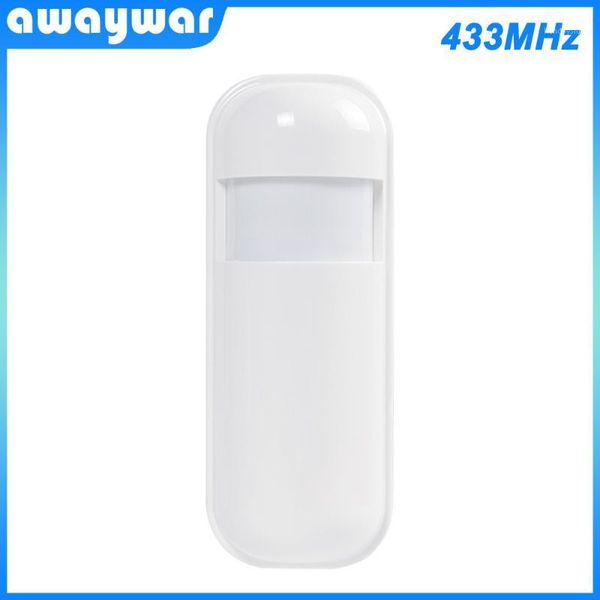 

awaywar 433 mhz wireless pir motion detector for home alarm system smart home movement sensor with battery anti-theft1