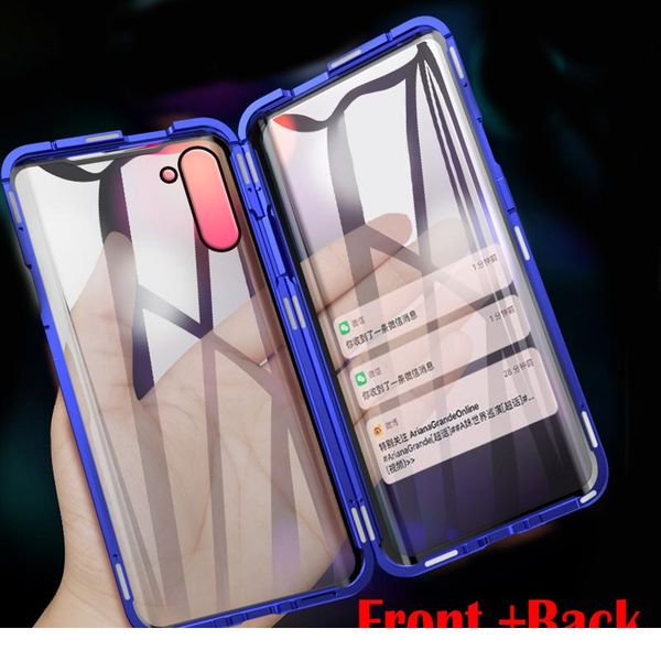 

360 degree magnetic adsorption glass case for samsung galaxy a41 a51 a71 a50 a70 a40 a30 a20 a10 a81 a91 pho bbymdr