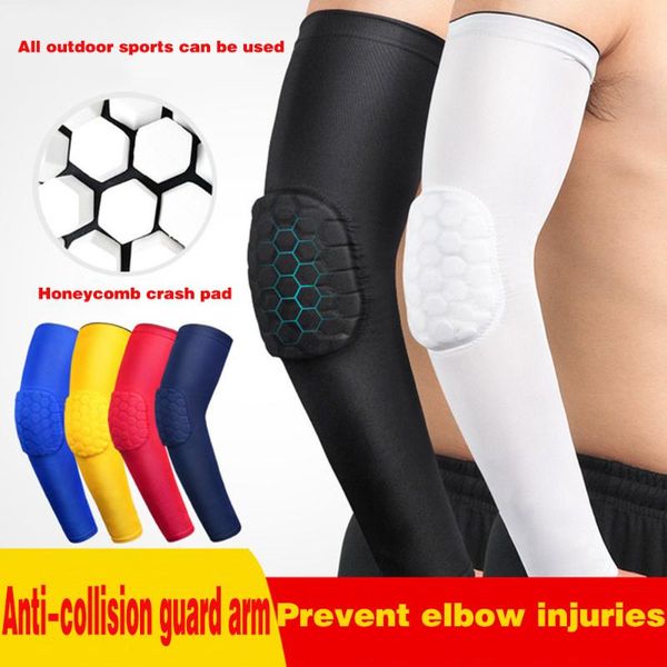 

1 шт. спортивные arm guard соты соты против столкновения сжатие локоть баскетбол теннис на открытом воздухе защитное снаряжение, Black;gray
