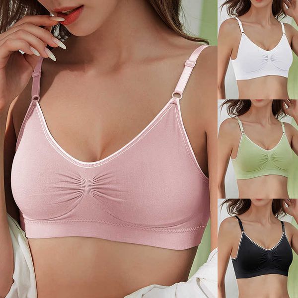 

gathered bra for women lingerie push up comfort sleep elastic fashion wire sports underwear bralette intimates, Red;black