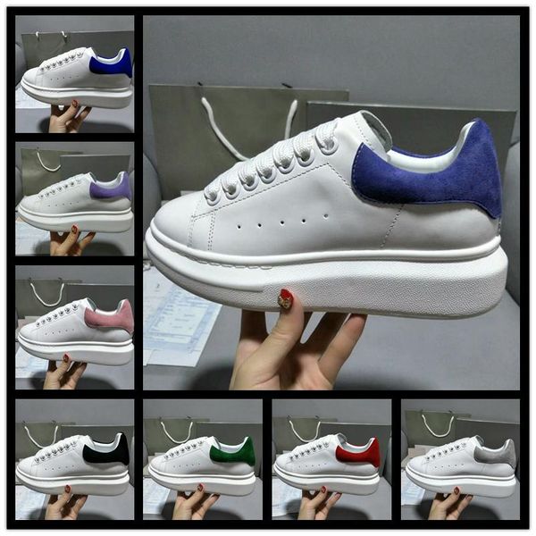 

a1 iduzi designer seller colors 2020-oversized sneaker espadrille high platform white men women shoes suede velvet leather, Black