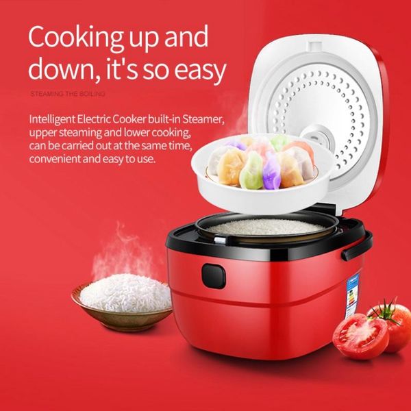 

rice cookers 900w home smart cooker 5l multi-function porridge soup timing reservation non-stick automatic